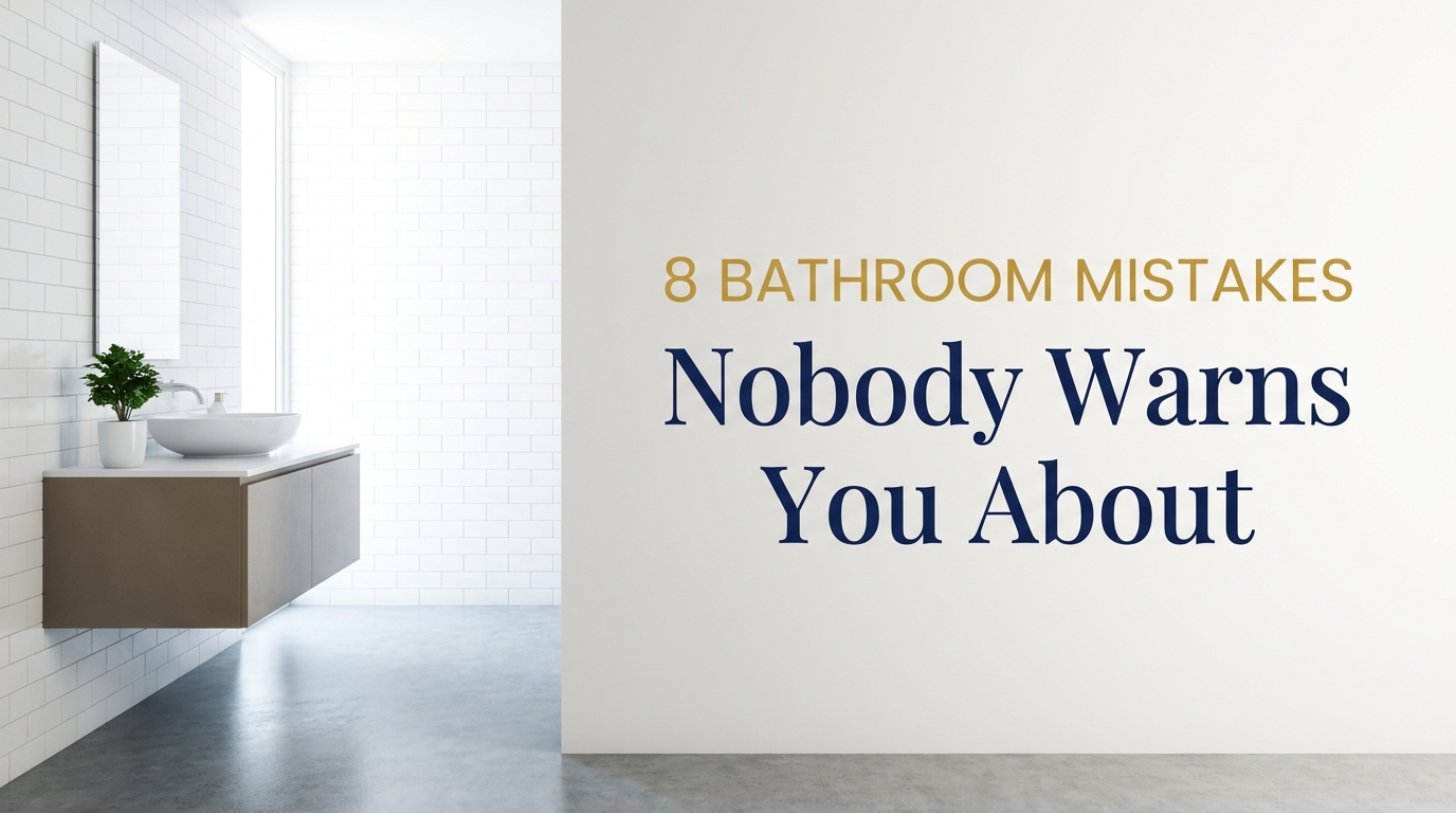 8 Bathroom Mistakes Nobody Warns You About