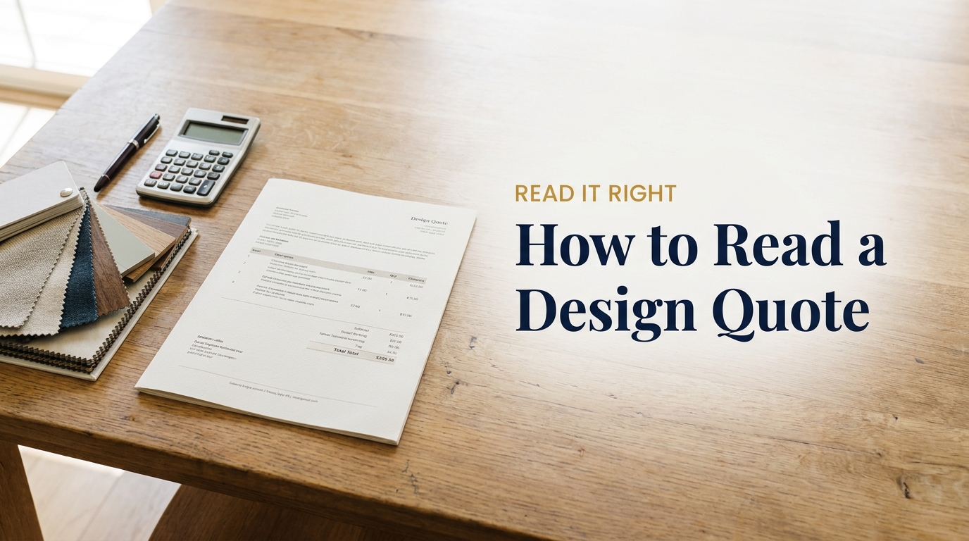 How to Read an Interior Design Quote So You're Never Overpaying