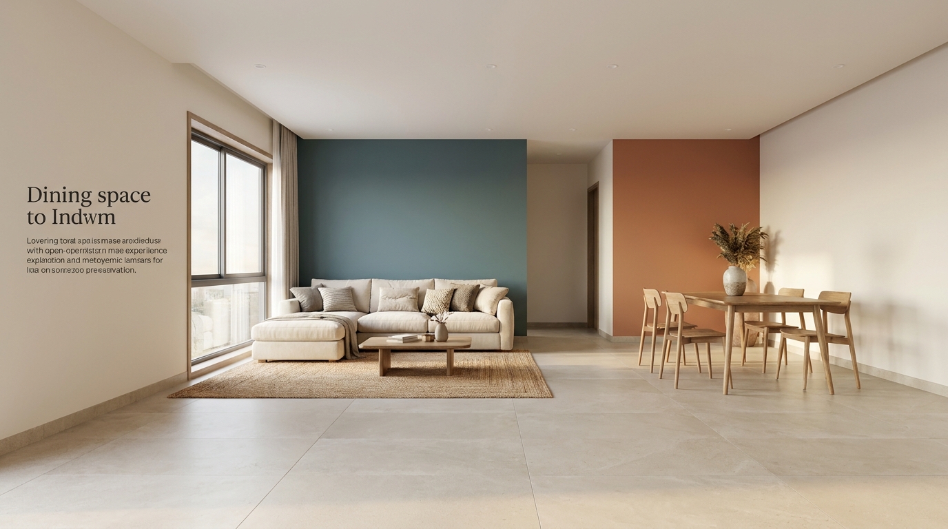 How to Use Colour to Separate Zones in an Open-Plan Indian Home