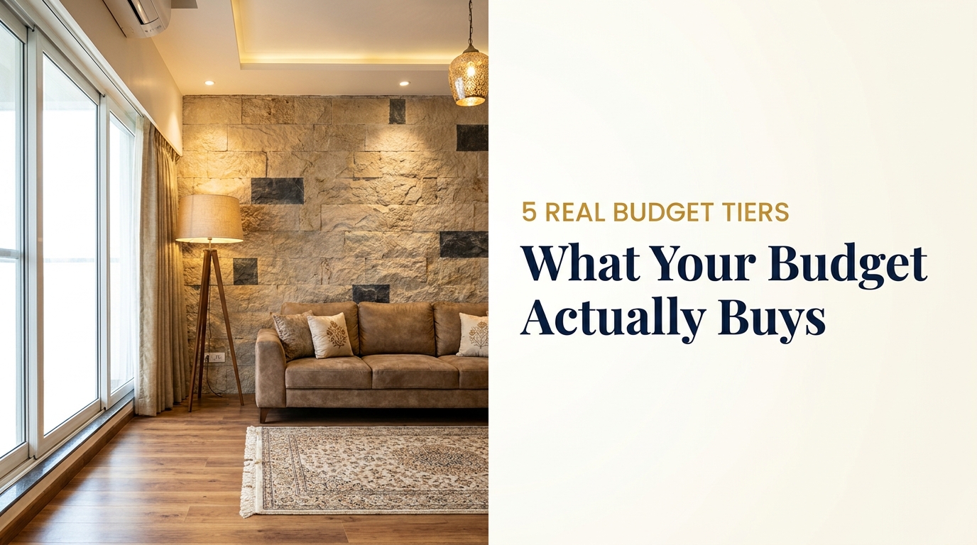 What Your Budget Actually Buys: 5 Real Interior Design Tiers