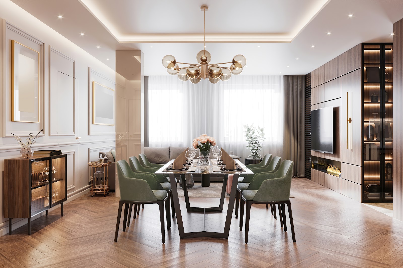 White sketch interiors interior