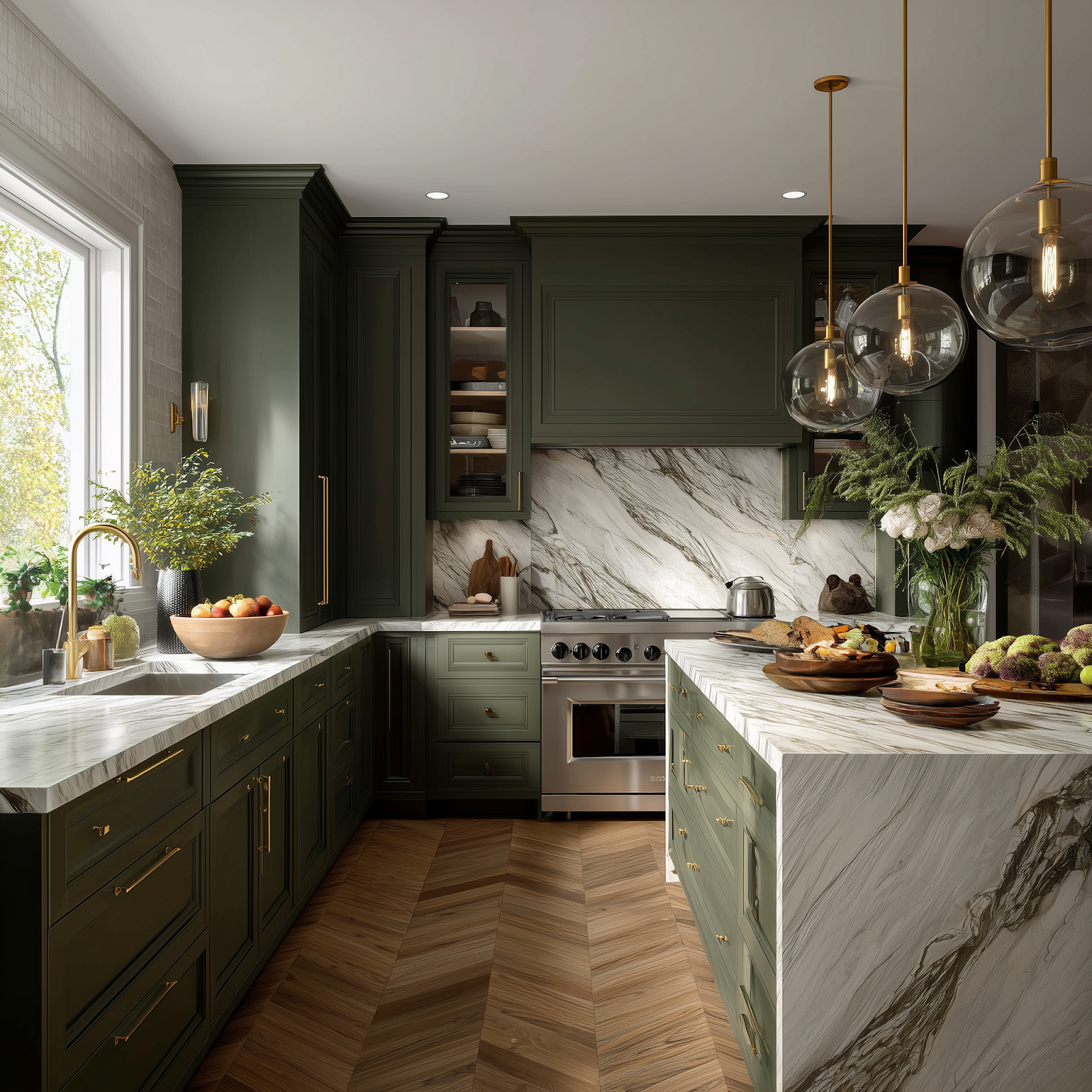 earthy traditional kitchen with layout — real Indian home