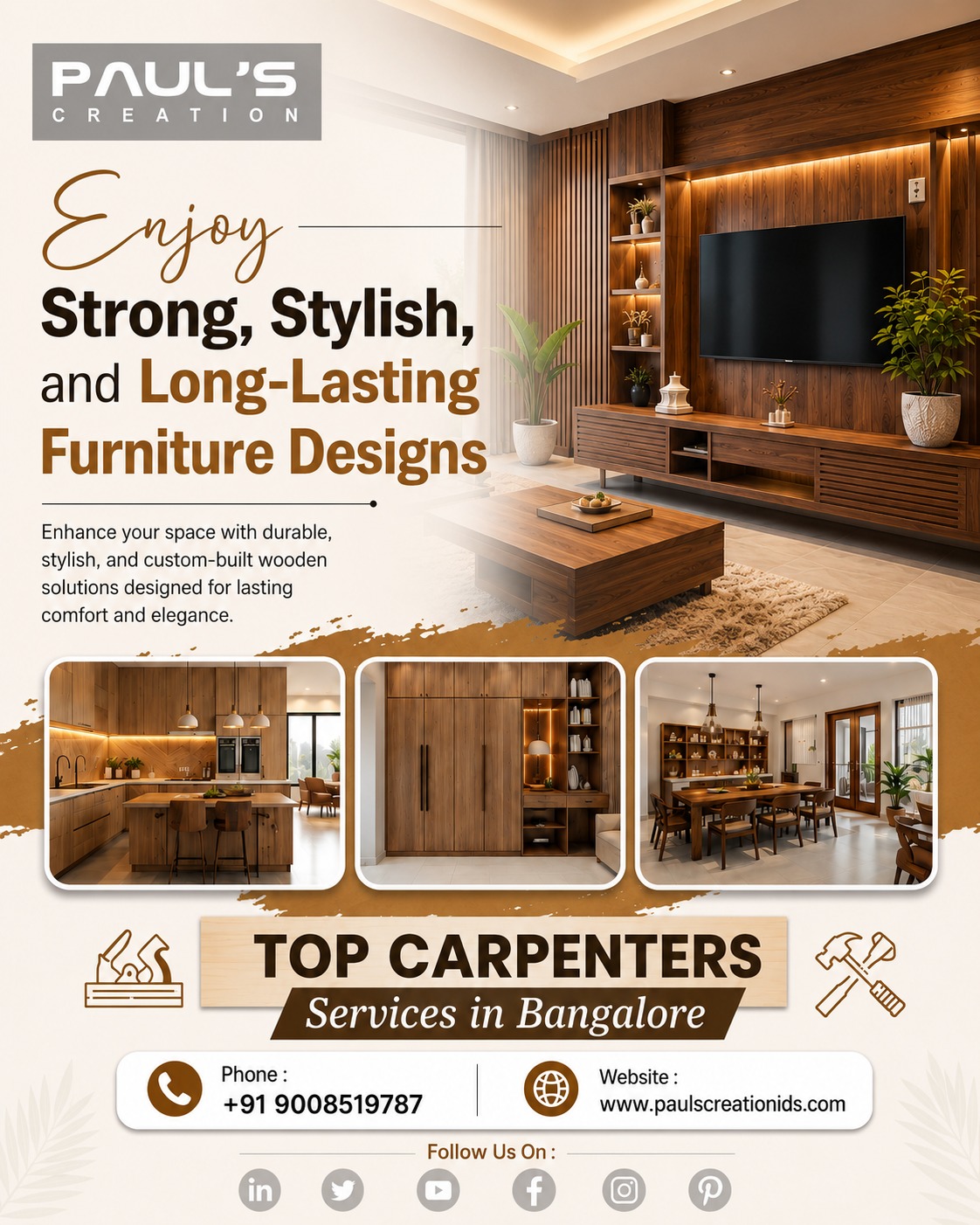 Paul's Creation Interior Design Studio - Best Interior Designers in Bangalore project