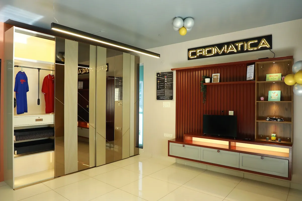 Cromatica Stainless Steel Modular Kitchen and Interiors — interior design portfolio in Bengaluru