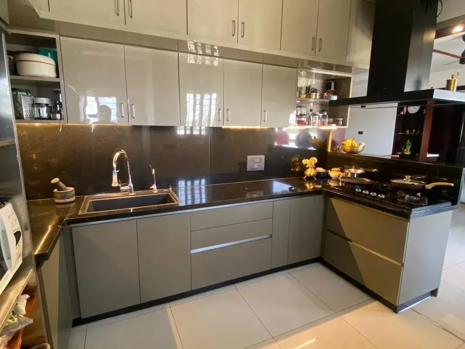 Cromatica Stainless Steel Modular Kitchen and Interiors project 1