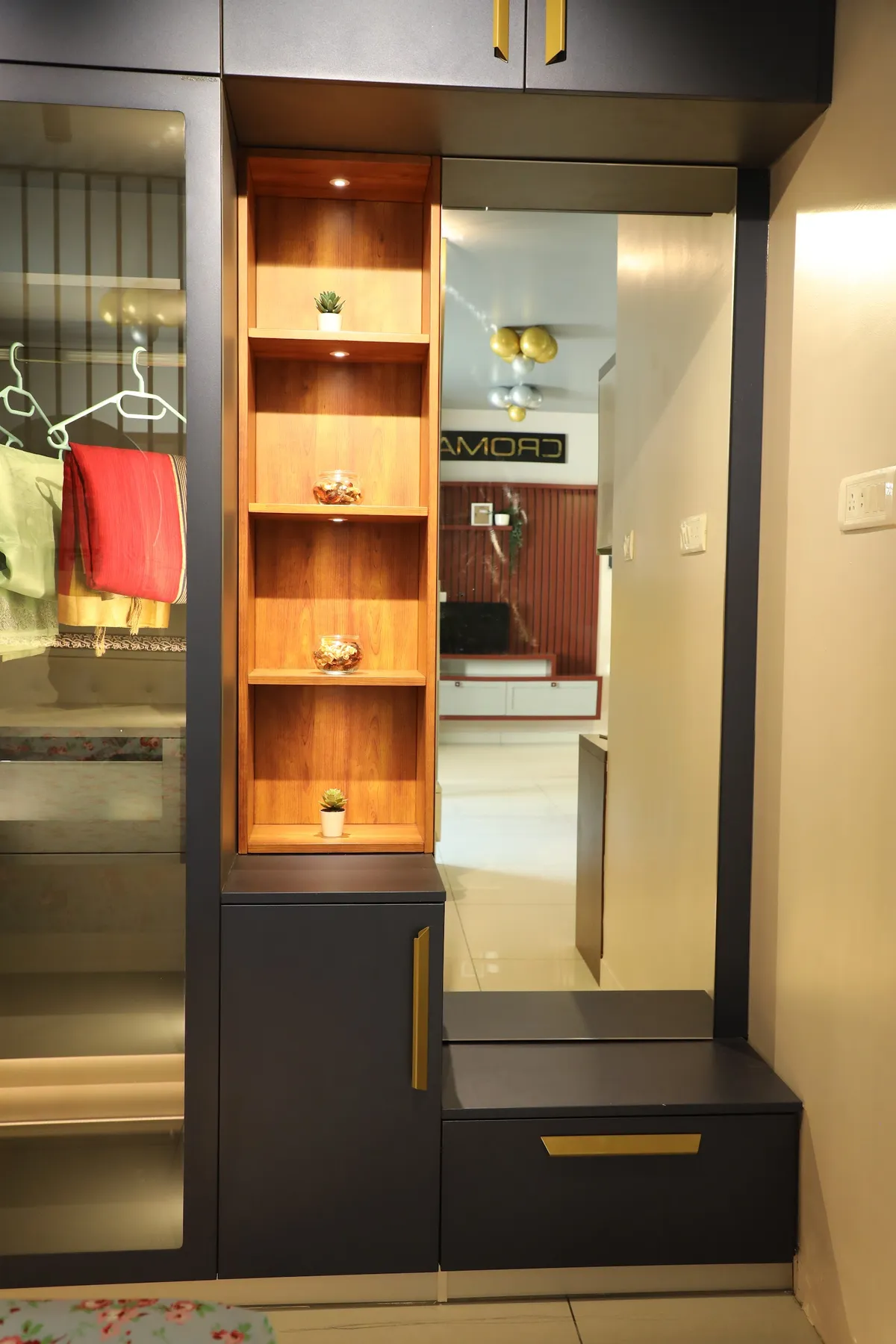 Cromatica Stainless Steel Modular Kitchen and Interiors project 2