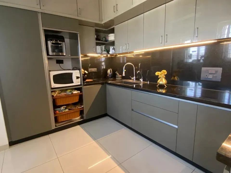 Cromatica Stainless Steel Modular Kitchen and Interiors project 3