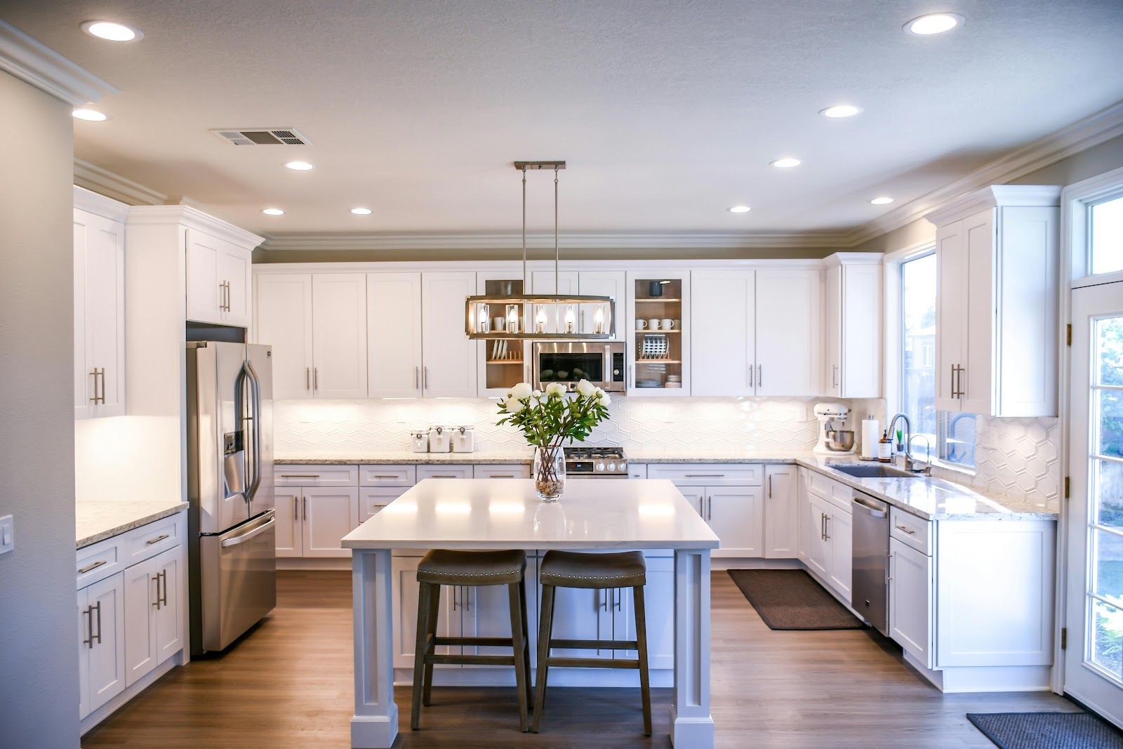 beige traditional kitchen with layout — real Indian home