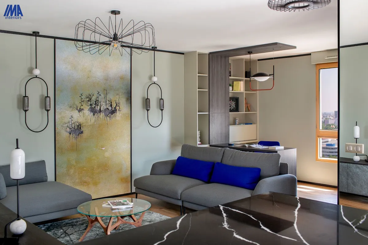 BAANI INTERIORS & KITCHENS - Best Interior Designer in Delhi, Wallpapers-WPC-Louvers-Flooring Dealer- VOX -Sofit panels project 3