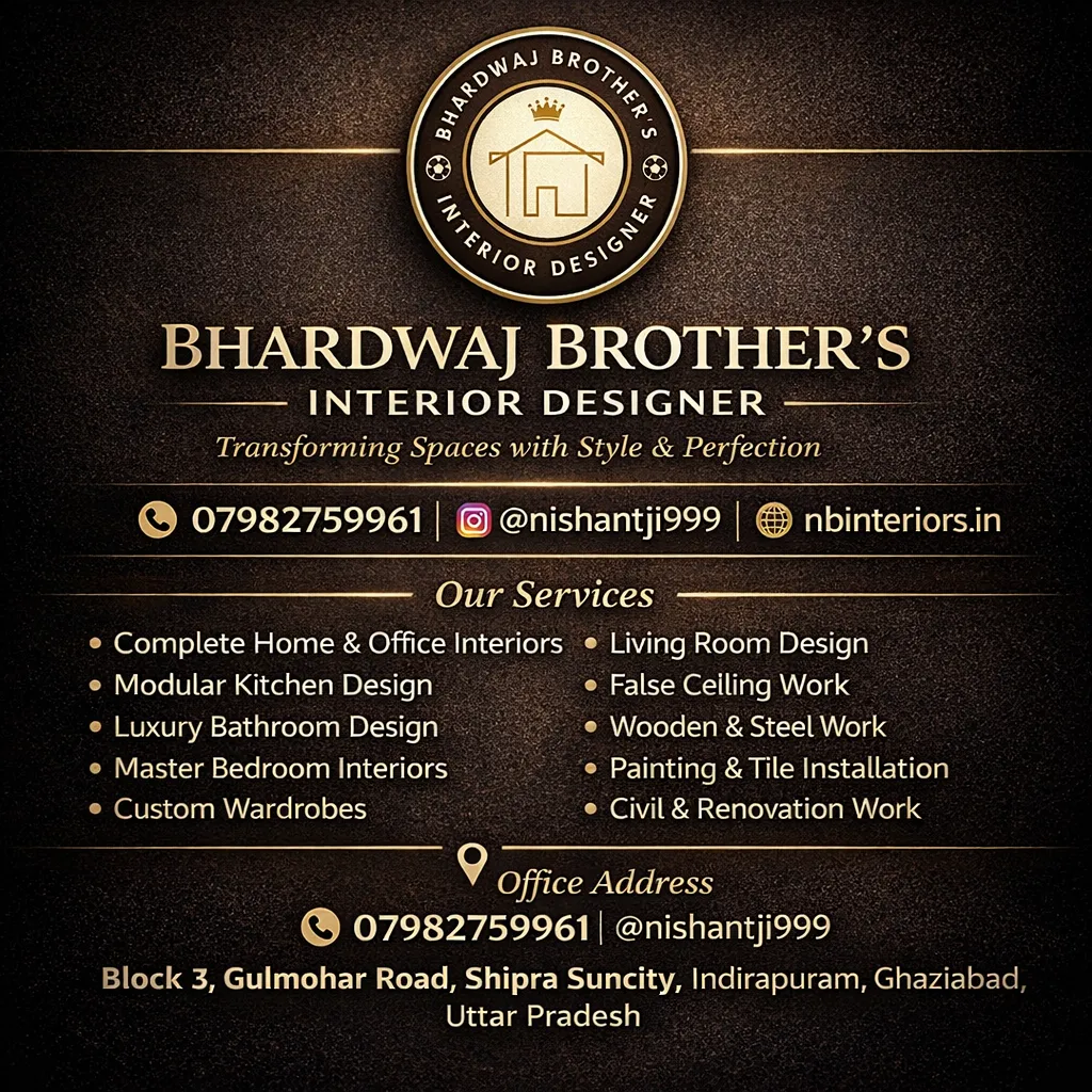 Bhardwaj Brother's Interior Designer — interior design portfolio in Ghaziabad