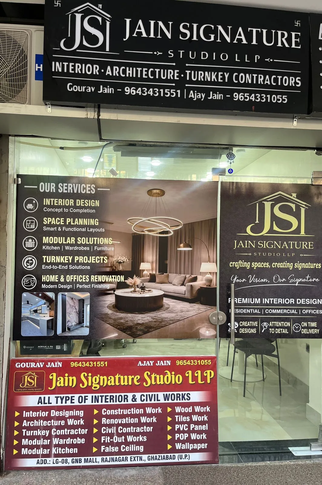 Jain Signature Studio — interior design portfolio in Ghaziabad