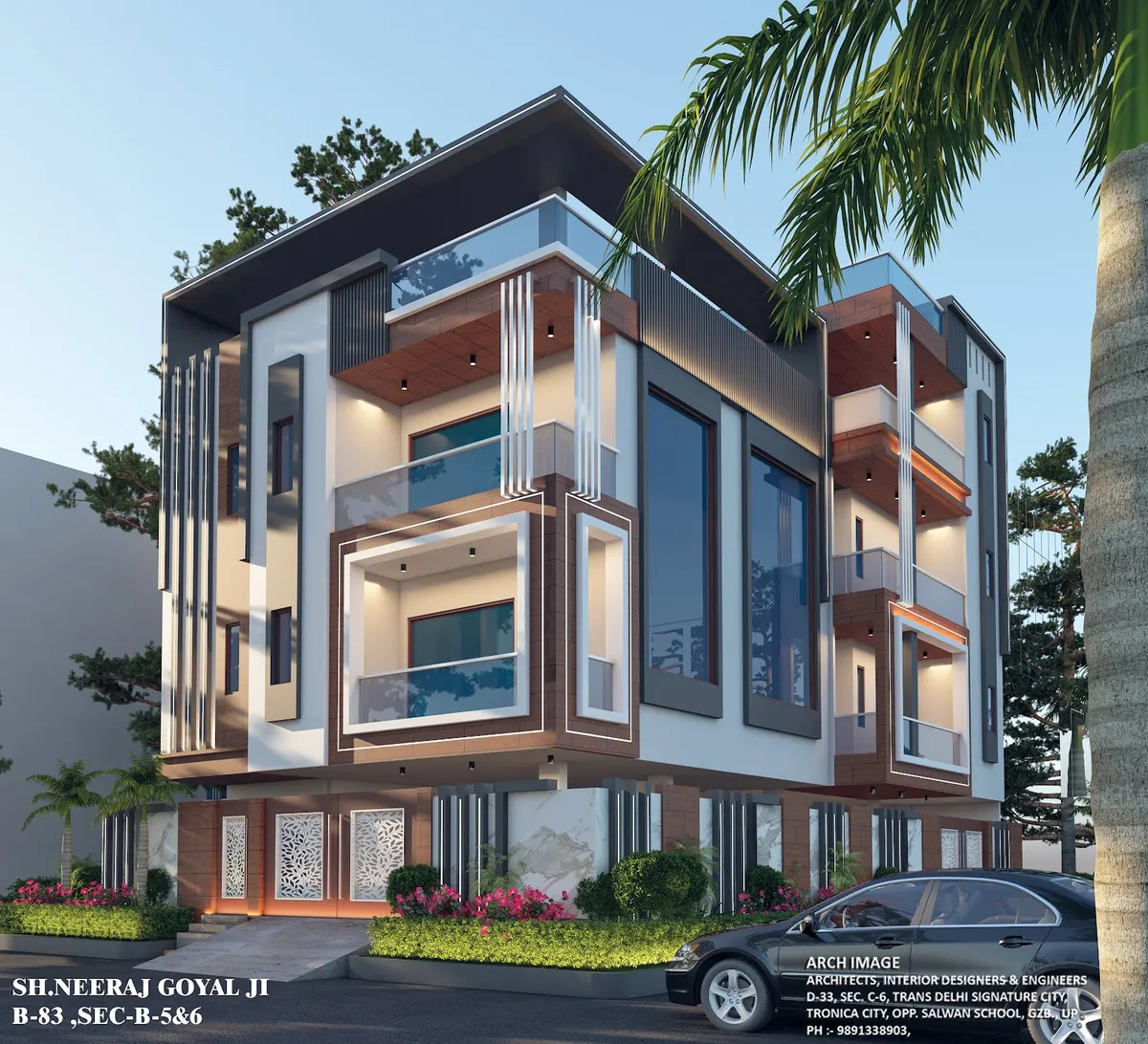 Arch Image - Architects in Ghaziabad , Architecture in Loni Ghaziabad Uttar Pradesh project 3
