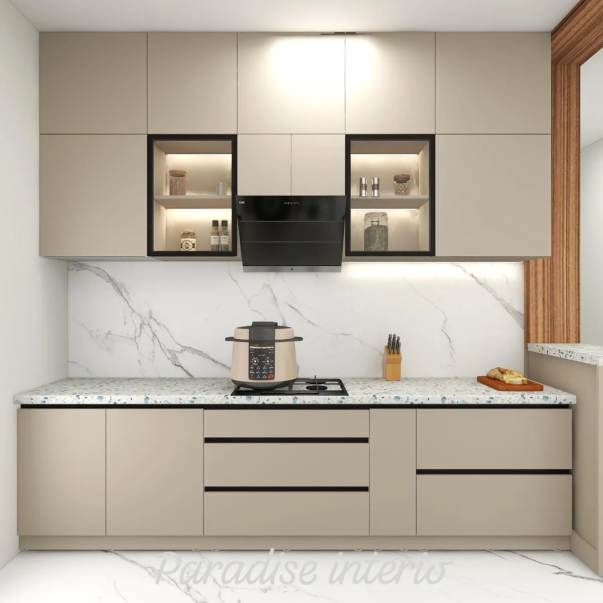 Sharma modular kitchen work and wardrobe project 3