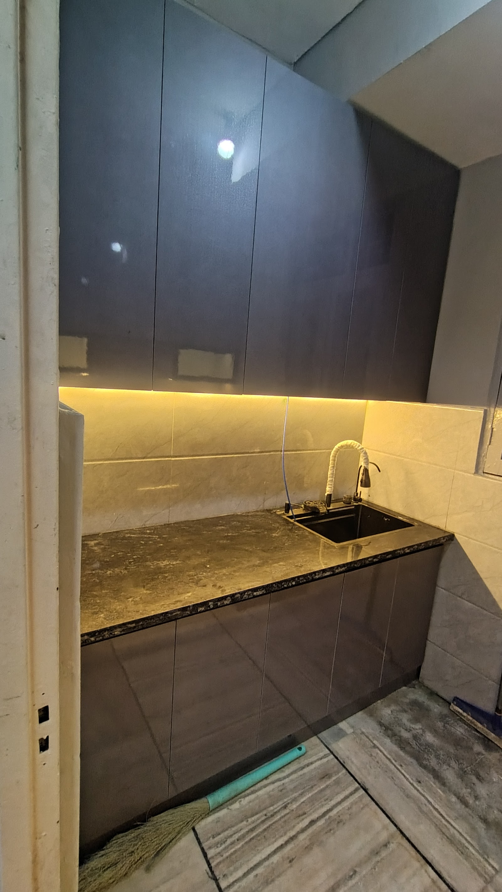 Sharma modular kitchen work and wardrobe project
