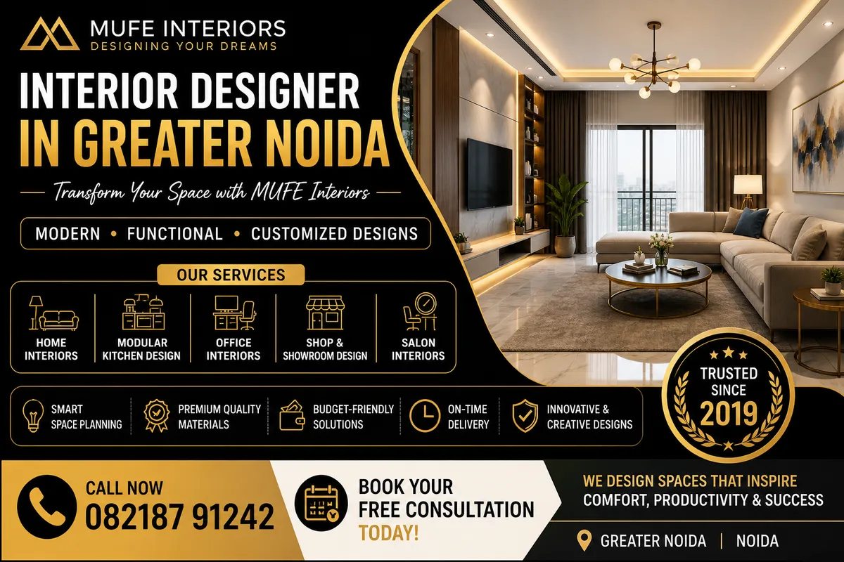 MUFE Interiors – Home, Office & Commercial Interior Designer in Noida project 1