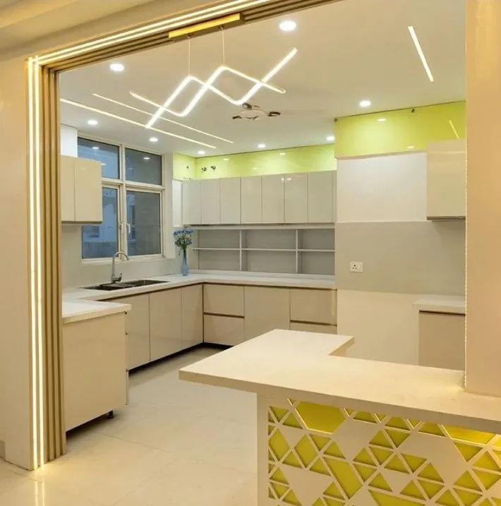 Aiza interior_modular kitchen, wardrobe, tv cabinet,wpc/pvc/charcoal panel,false ceiling project 2