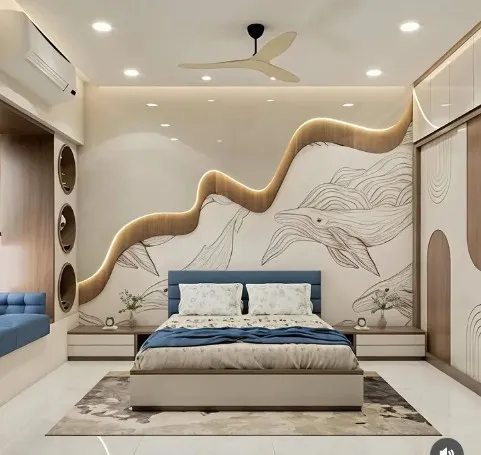 Aiza interior_modular kitchen, wardrobe, tv cabinet,wpc/pvc/charcoal panel,false ceiling project 3