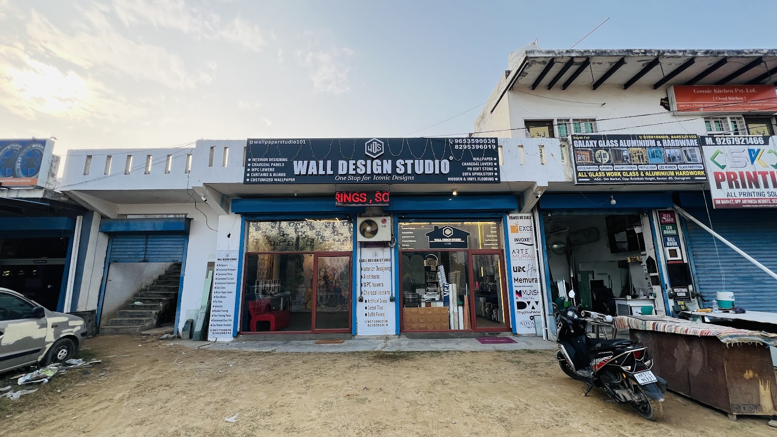 wall design studio-best wallpaper store|customized wallpaper|charcoal louvers|curtain store|gurgaon project 2