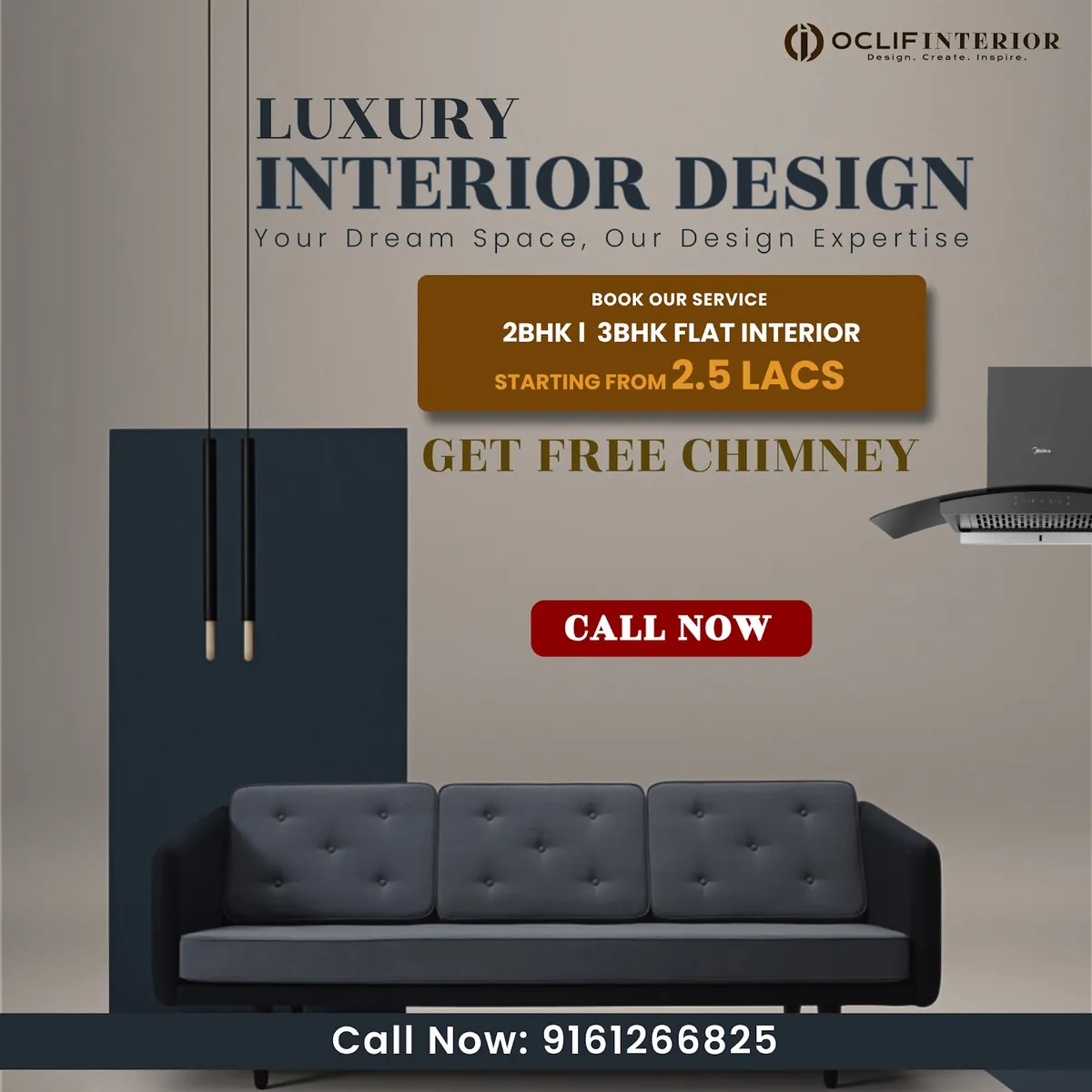 Oclif Interior — interior design portfolio in Noida