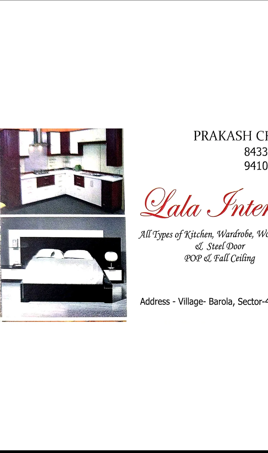 LALA INTERIOR — interior design portfolio in Noida
