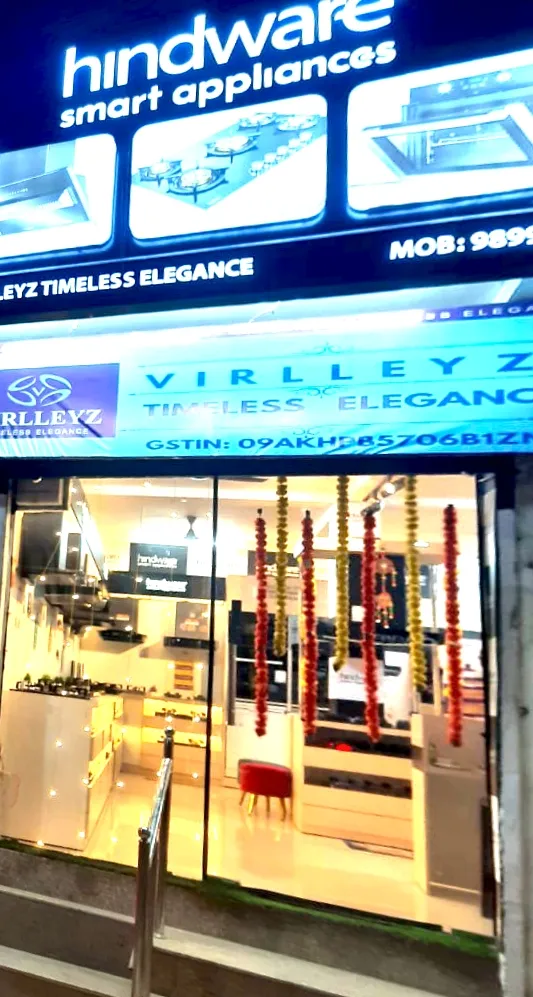 HINDWARE SMART APPLIANCES VIRLLEYZ TIMELESS ELEGANCE #hindware chimney #hindware hob #hindware cooktop #hindware sink — interior design portfolio in Noida