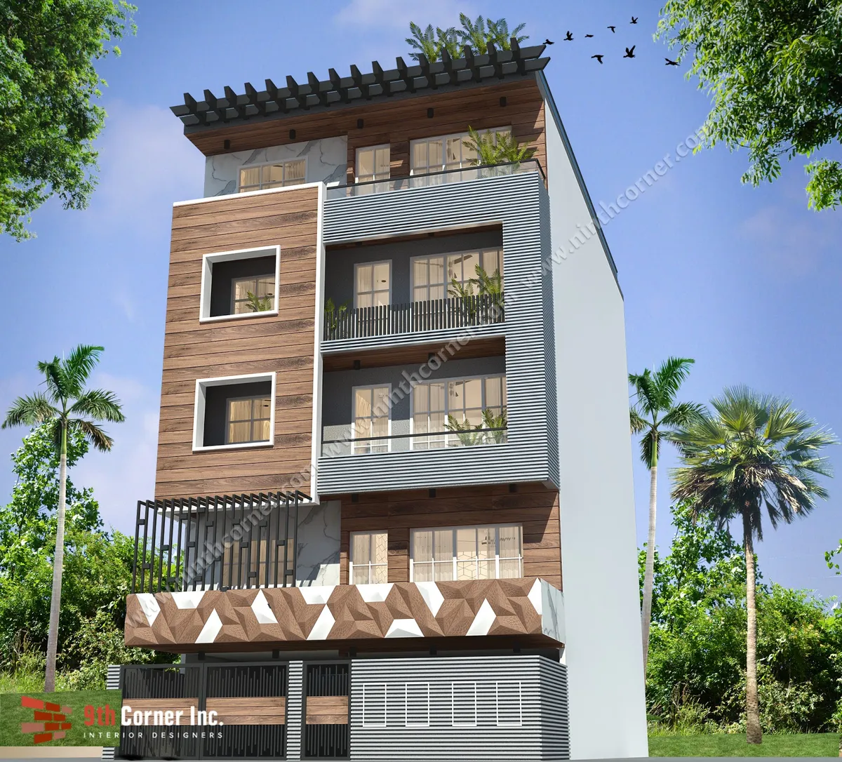 9TH CORNER CONSTRUCTION & INTERIORS — interior design portfolio in Noida