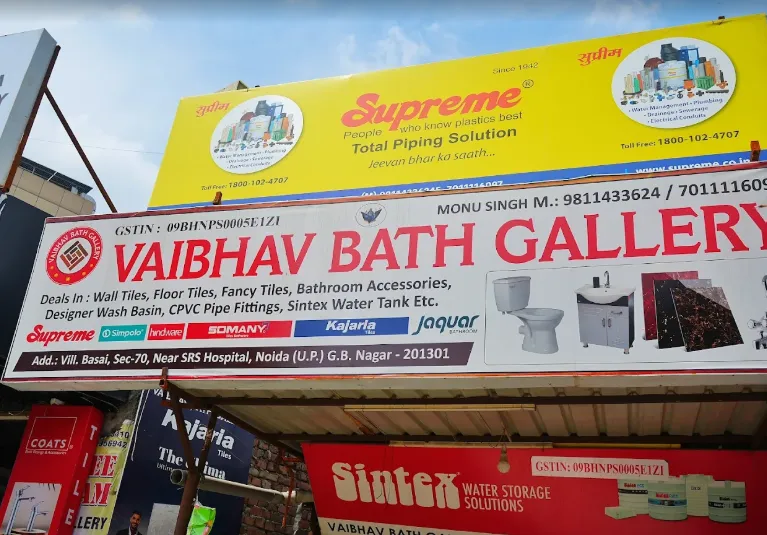 Vaibhav Bath Gallery — interior design portfolio in Noida